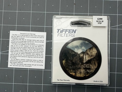 Tiffen solar filter 62mm - tiffen, nd